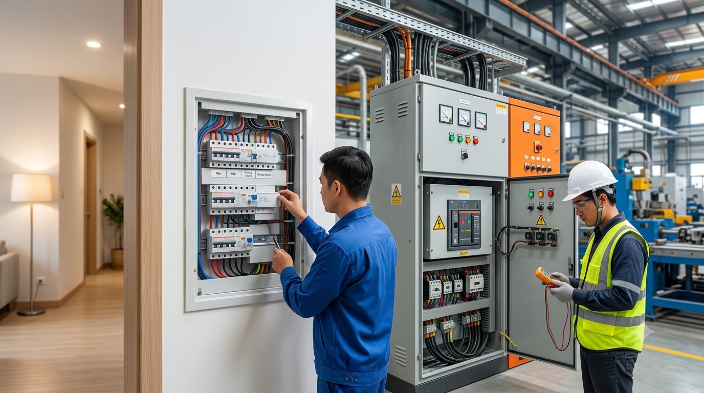 Cách Lựa Chọn Tủ Điện Phù Hợp Cho Công Trình Dân Dụng Và Công Nghiệp